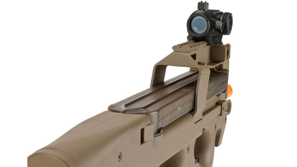 FN Herstal Licensed P90 Full Size Metal Gearbox Airsoft AEG, Dark Earth, Large, 200956