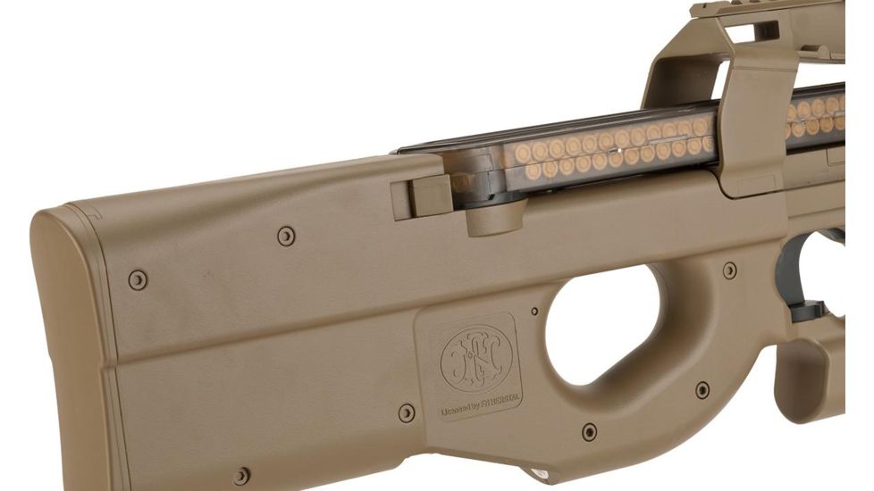 FN Herstal Licensed P90 Full Size Metal Gearbox Airsoft AEG, Dark Earth, Large, 200956