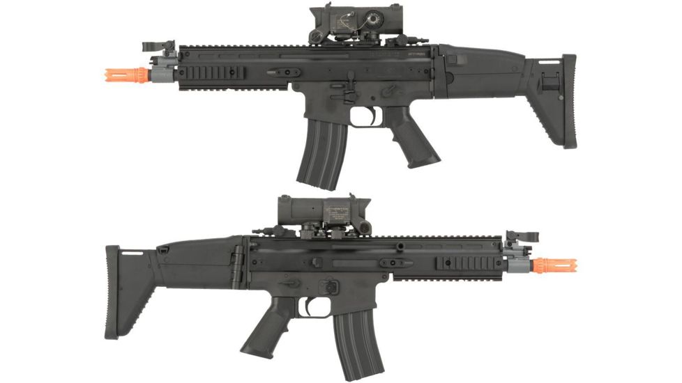FN Herstal Licensed SCAR-L Airsoft AEG Rifle, Polymer Body, Black, Large, 200961