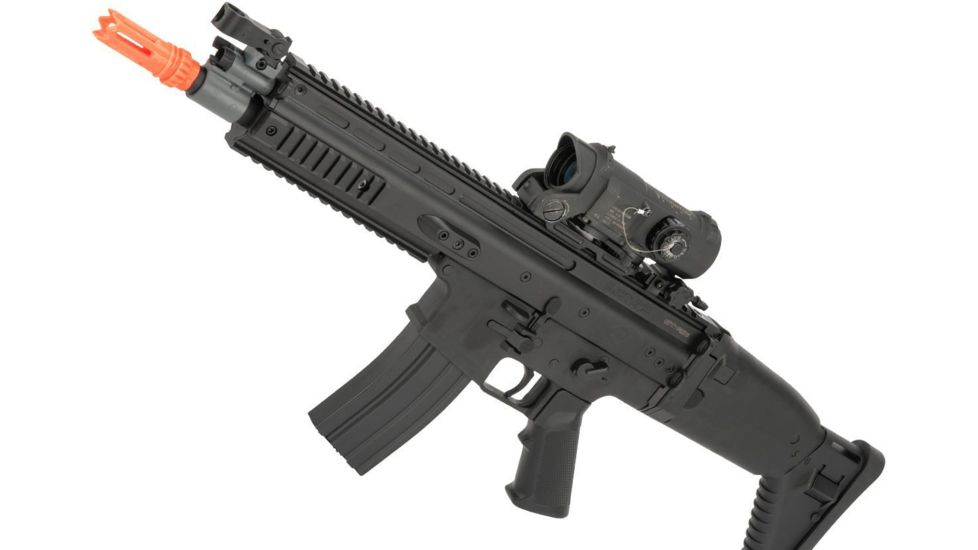 FN Herstal Licensed SCAR-L Airsoft AEG Rifle, Polymer Body, Black, Large, 200961