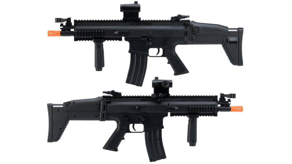 FN Herstal SCAR-L Licensed Spring Powered Airsoft Rifle, Black, Medium, 200706