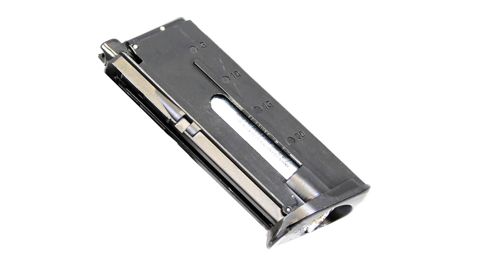 FN Herstal Spare Co2 Gas Blowback Airsoft Magazines, Marushin Five-seven, FN-57, Black, Small, 50113