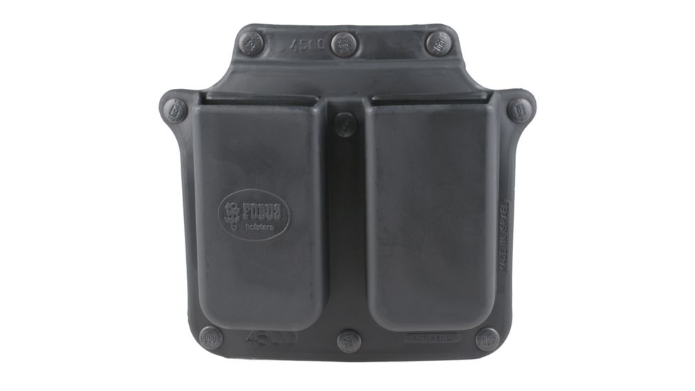 Fobus 1911 and 45 Single Stack Double Magazine Standard Belt Pouch, Black 4500NDBH, EDEMO3