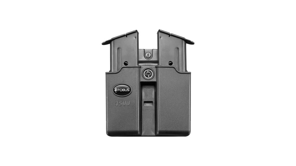 Fobus 1911 and 45 Single Stack Double Magazine Standard Belt Pouch, Black 4500NDBH, EDEMO3
