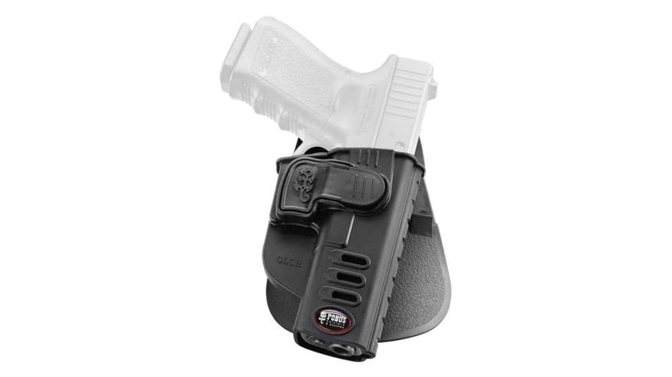 Fobus CH Series OWB Roto-Paddle Holster, Glock 17, 19, 22, 23, 31, 32, 34, 35, 45, Left, Black, GLCHRPL