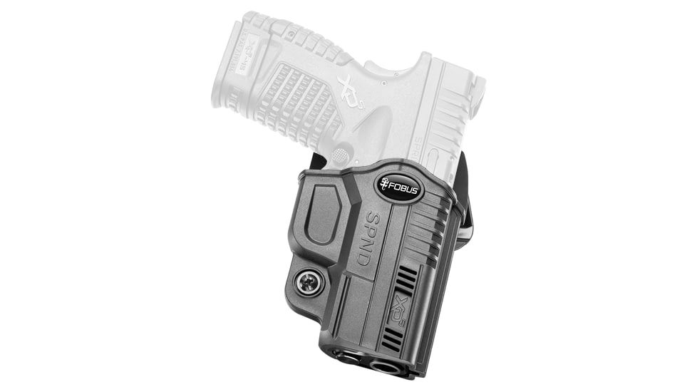 Fobus Evolution Concealment OWB Belt Holster, Springfield XD-S 3.3in./4in. .45, XD-S 3.3in./4in. 9mm/.40, Right, Black, SPNDBH