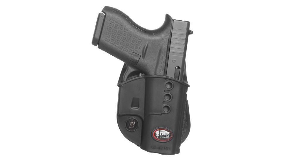 Fobus Evolution Paddle Holster for Glock 42, Black GL42NDLH