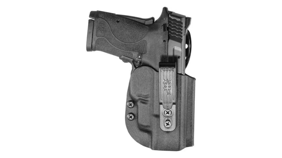 Fobus Boltaron OWB Paddle Holster, Smith &amp; Wesson M&amp;P 9 Shield, Right Hand, Black, EZCT