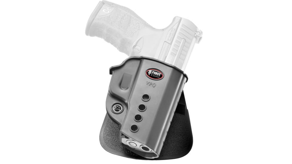 Fobus VPQ Polymer OWB Paddle Holster, Rotating, Canik/Taurus/Walther/CZ/H&amp;K/Grand Power/Ruger, Right Hand, Black, VPQRT