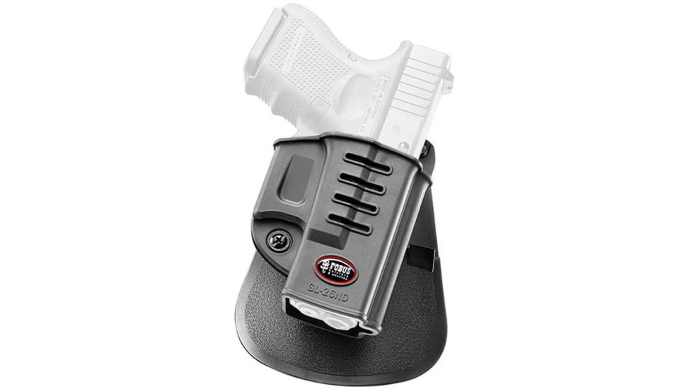 Fobus GL-26 ND Polymer Ankle Holster, Glock 26/27, Right Hand, Black, GL-26NDA