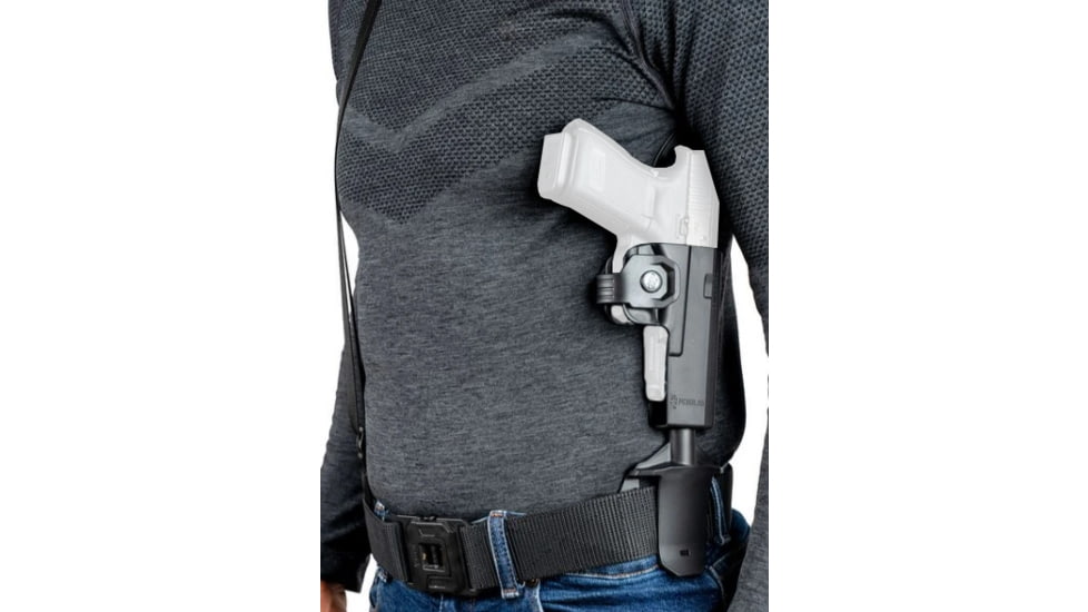 Fobus UnderCover Polymer OWB Paddle Holster, Extra Large, Glock 17/19/19X/22 Gen 1-4/23 Gen 1-4/31/32, Right Hand, Black, UnderCoverXL