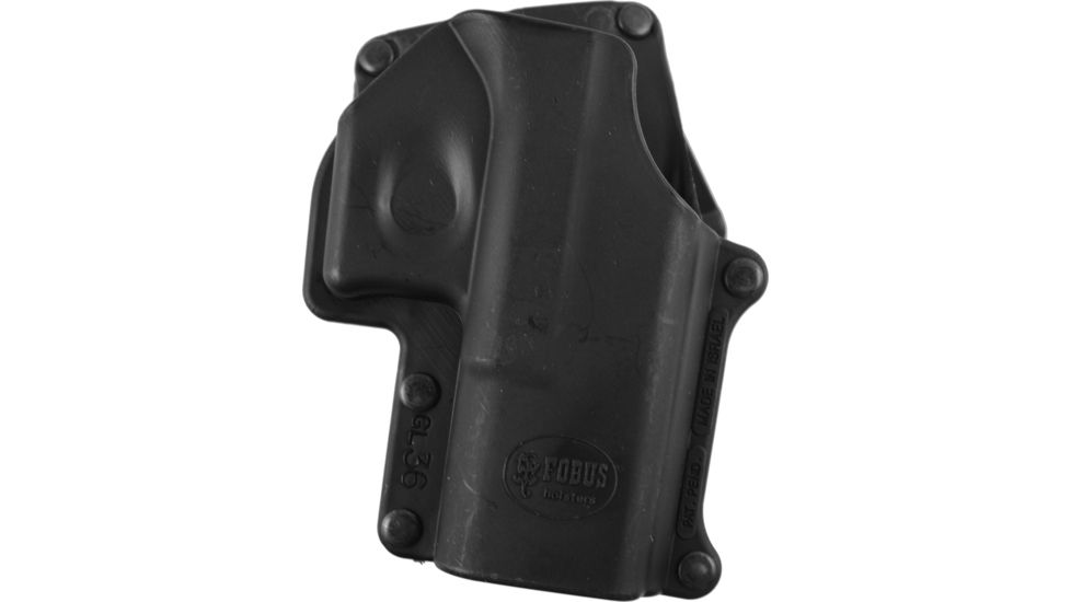 Fobus Roto Right Hand Belt Loop Plain Black Holster - Fits Glock 36 GL36RB
