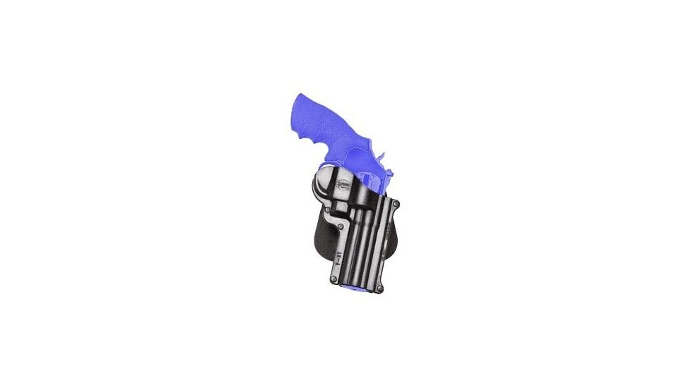 EDEMO Fobus Standard Paddle Holster, Smith &amp; Wesson Model 65 K-Frame Revolver/Taurus Model 66/Taurus Model 431/Taurus Model 65/Smith &amp; Wesson Model 686 L-Frame Revolver, Right Hand, Plain, Black, SW4, EDEMO1