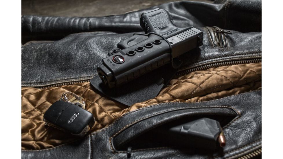 Fobus E2 Paddle Holster, Black, Right Hand - For Glock 17/31, Walther PK 380 GL2E2, EDEMO1