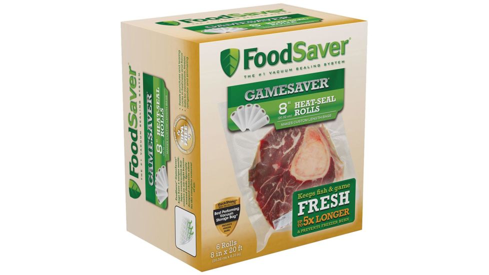 Food Saver GameSaver Bag Rolls, 8 in. x 20 ft. 6 pk. FSGSBF0544-P00