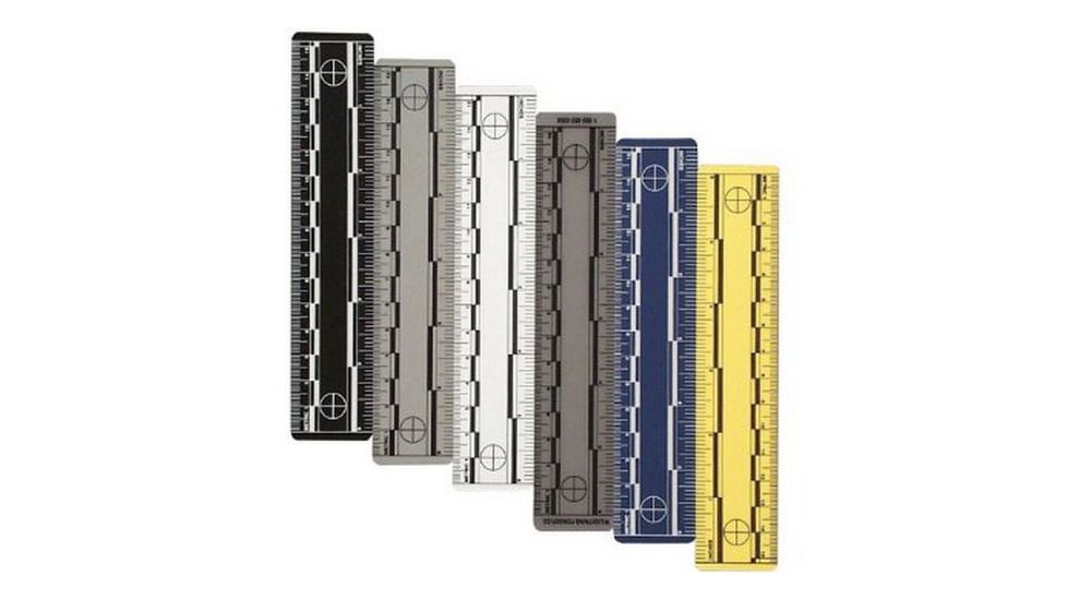 Forensics Source Ruler, 6inch Gray, Pack Of 10 - 6-3811