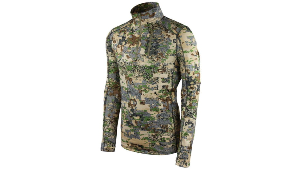 Forloh Deep Space Half Zip Long Sleeve Tops - Mens, Exposed, 3XL, 10531-E-3XL