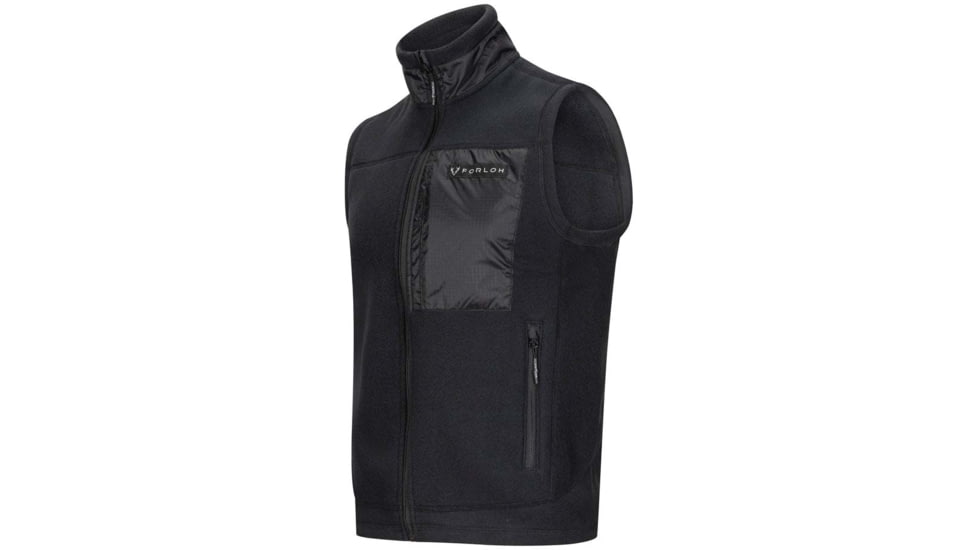 Forloh Mens Raider PolartecR 200 Fleece Vest A54F95F4, Black / Black, M, 11840-BBB-M