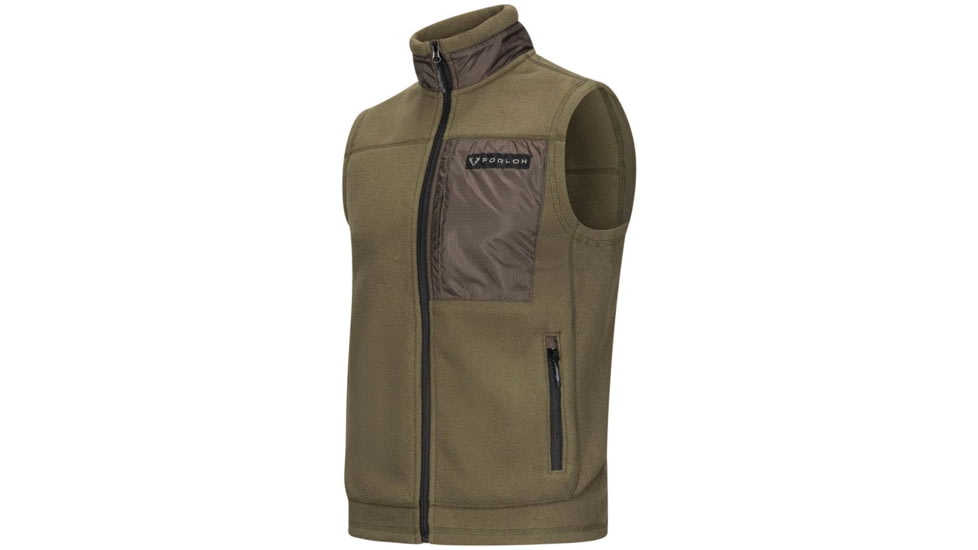 Forloh Mens Raider PolartecR 200 Fleece Vest A54F95F4, FORLOH Green / Black, XL, 11840-FGFGB-XL