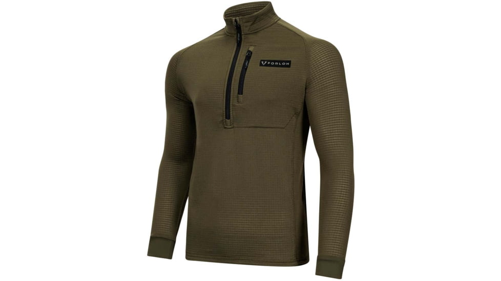 Forloh Mens Raider PolartecR Power GridTM Half Zip FC2245DC, FORLOH Green, M, 11831-FGFGB-M