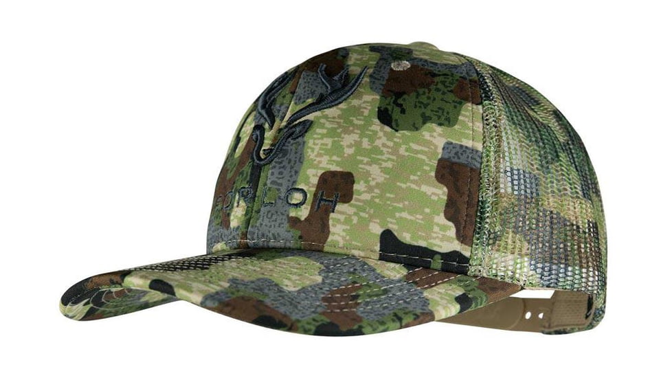 Forloh Puff Embroidered Camo Mesh Hats, Deep Cover, One Size, 50903-DC-OSFA
