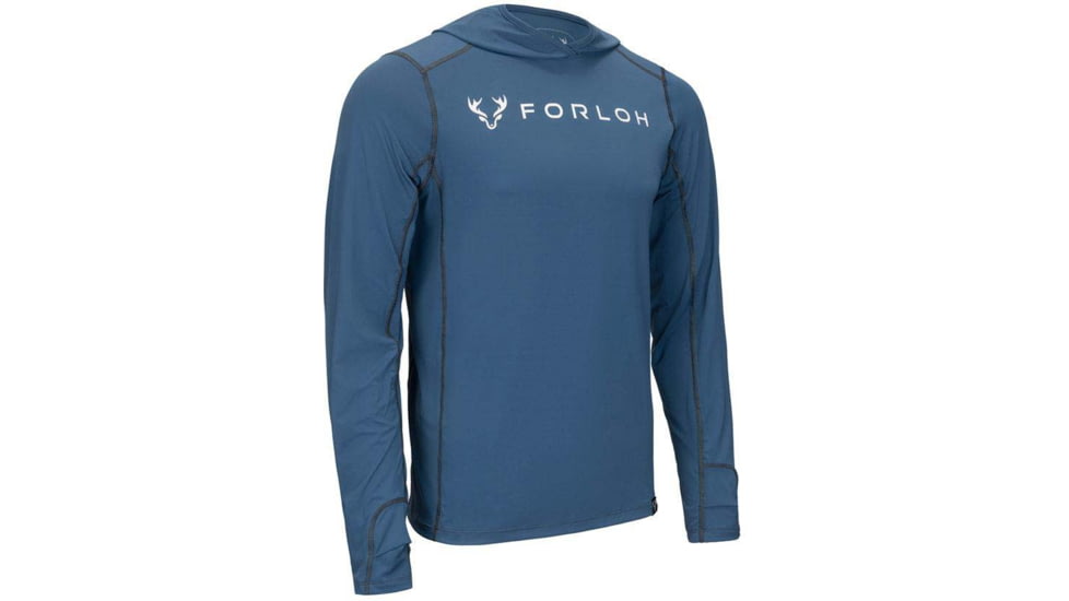 Forloh SolAir Hooded Long Sleeve Shirts - Mens, Ensign Blue, S, 11520-EB-S