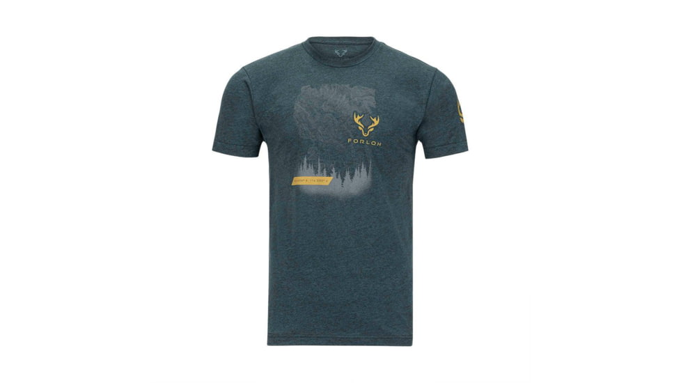 Forloh Tamarack Unisex Tees, Black Aqua, Small, 10731V2-BA-S