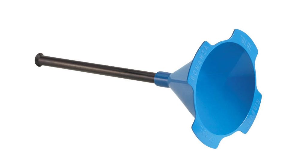 Forster Powder Funnel with Long Drop Tube, Blue 11021