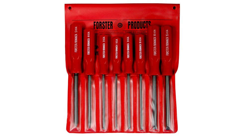 Forster Screwdriver Assortment Pack, 8 Pcs, Red, 001201