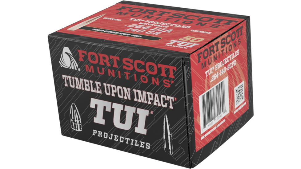 Fort Scott Munitions .264 140 Grain Rifle Bullet, 20 Bullets, .264-140-SCP2