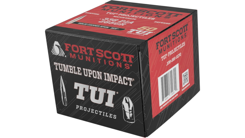 Fort Scott Munitions .338 285 Grain Rifle Bullet, 20 Bullets, .338-285-SCP2