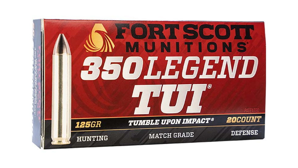 Fort Scott Munitions 350125SCV Tumble Upon Impact TUI .350 Legend 125 Gr Soli