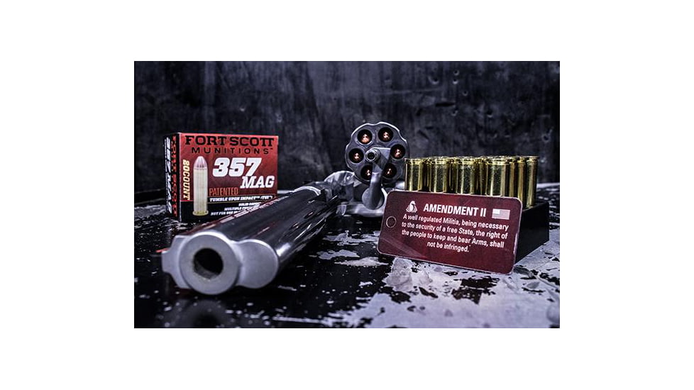 Fort Scott Munitions 357 MAGNUM 125 Grain Centerfire Pistol Ammo, 20 Rounds, 357MAG-125-SCV