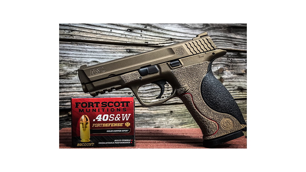 Fort Scott Munitions 40 S&amp;W 125 Grain Centerfire Pistol Ammo, 20 Rounds, 400-125-SCV