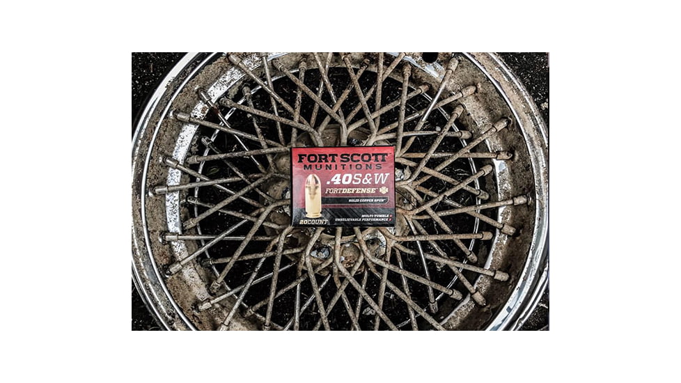 Fort Scott Munitions 40 S&amp;W 125 Grain Centerfire Pistol Ammo, 20 Rounds, 400-125-SCV