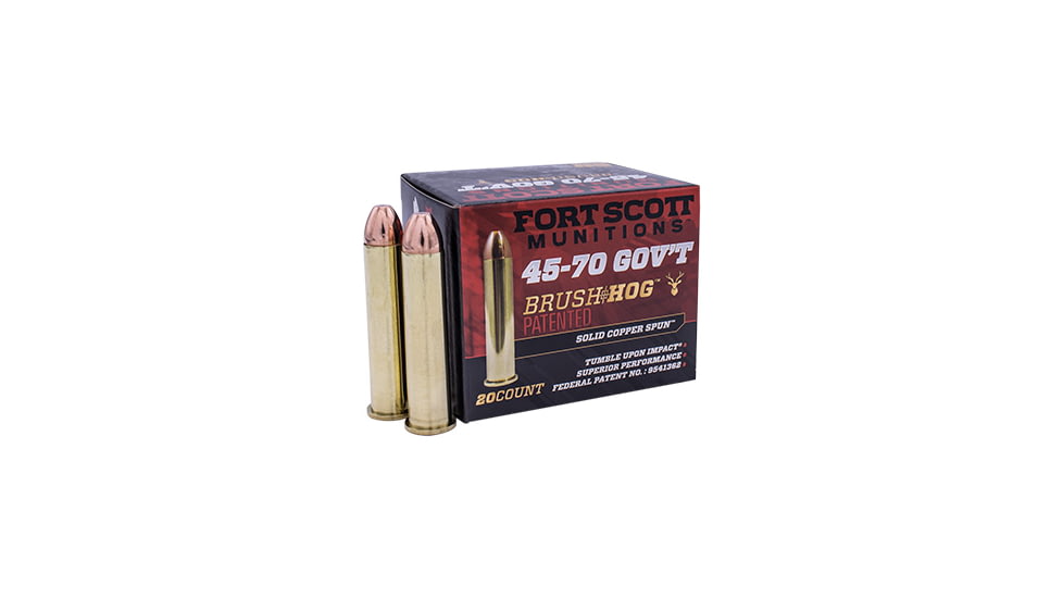 Fort Scott Munitions 45-70 GOVERNMENT 300 Grain Centerfire Rifle Ammo, 20 Rounds, 4570-300-SCV1