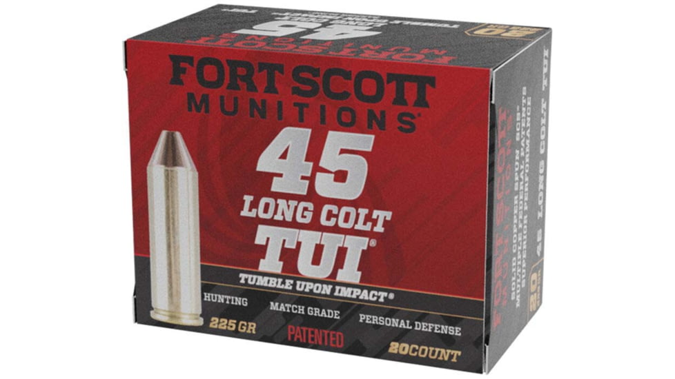 Fort Scott Munitions 45LC225SCV Tumble Upon Impact TUI .45 Long Colt 225 Gr S