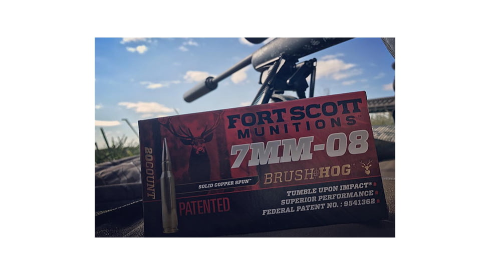 Fort Scott Munitions 7MM-08 REMINGTON 120 Grain Centerfire Rifle Ammo, 20 Rounds, 7MM08-120-SCV1