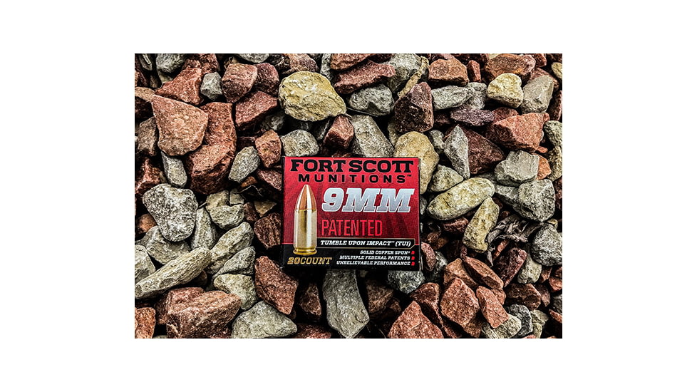 Fort Scott Munitions 9MM 115 Grain Centerfire Pistol Ammo, 20 Rounds, 9MM-115-SCV