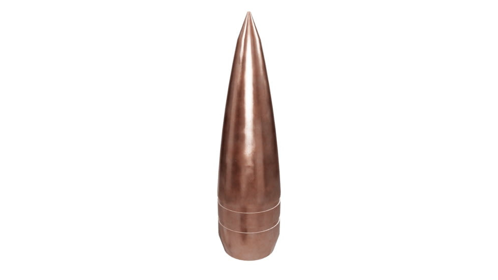 Fort Scott Munitions Multi-Cannelure Projectile Rifle Bullets, .243 Caliber, 80 gr, CNC Machined Copper, 50 Bullets, .243-080-SCP