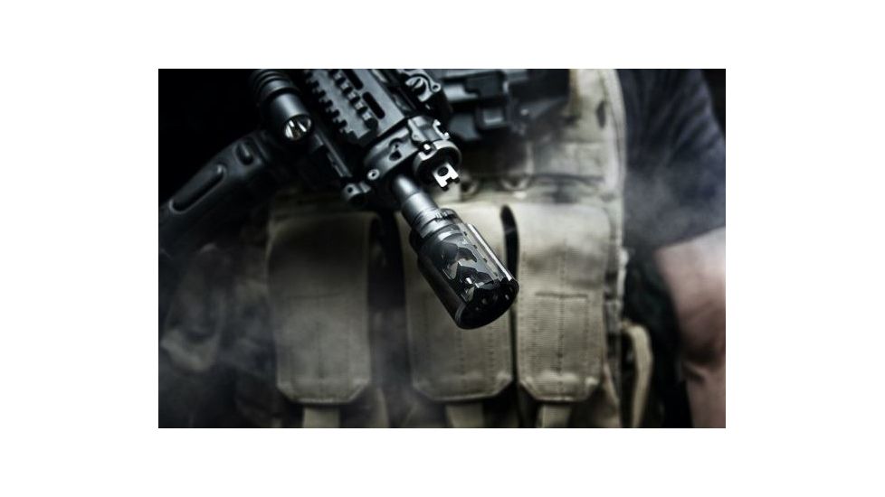 Fortis Manufacturing Control Shield Muzzle Device, Black 556-CONT-BLK