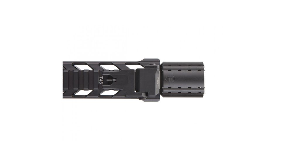 USED Fortis Manufacturing CONTROL Shield w/9mm Muzzle Brake, 1/2x28 TPI, Black Nitride, BNDL-9MM-28, EDEMO1, Used, Condition Fair, Installed/Mounted