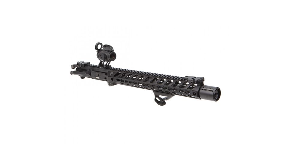 USED Fortis Manufacturing CONTROL Shield w/9mm Muzzle Brake, 1/2x28 TPI, Black Nitride, BNDL-9MM-28, EDEMO1, Used, Condition Fair, Installed/Mounted