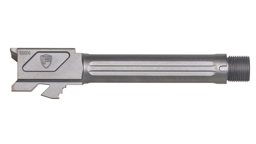 Fortis Manufacturing Glock Match Grade Barrel Threaded, 19 with Lone Rifling, Grey, FM-G19-TB-MDC