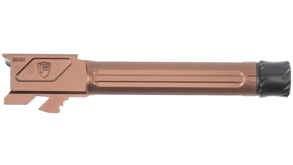 Fortis Manufacturing Glock Match Grade Barrel Threaded, Glock 19X with Lone Rifling, 9MM Luger, 1/2x28, 416R Stainless, Copper Tich, FM-G19-TB-CPPR