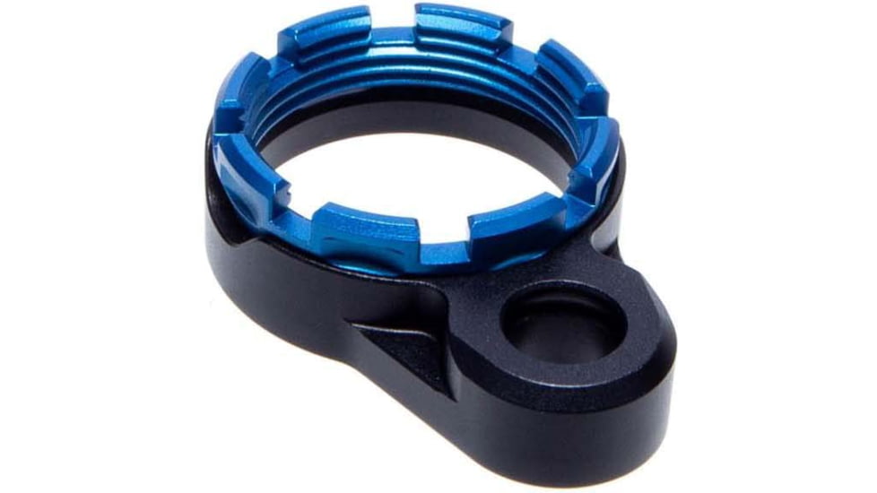 Fortis Manufacturing K1 LE LW Enhanced AR15 End PLate System, Castle Nut, Tapered, Blue, Small, LE-BLK-K1-BLU