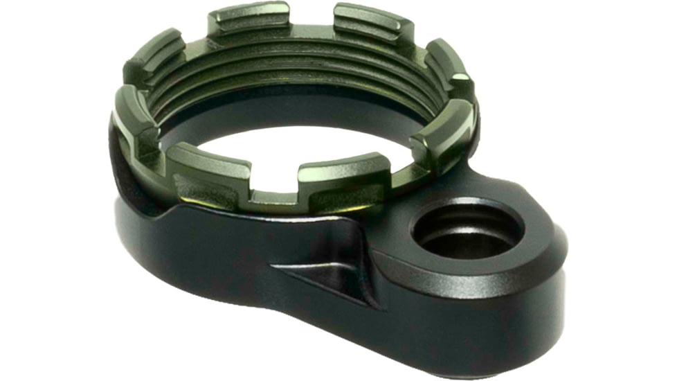 Fortis Manufacturing LE Lightweight Enhanced AR15 End Plate System, K1, Tapered, ODG Castle Nut, LE-BLK-K1-ODG