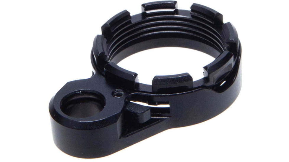 Fortis Manufacturing LE Lightweight Enhanced Castle Nut/End Plate System, Omega Clip, K2 Lockdown, Black, LE-BLK-K2-4140BLK