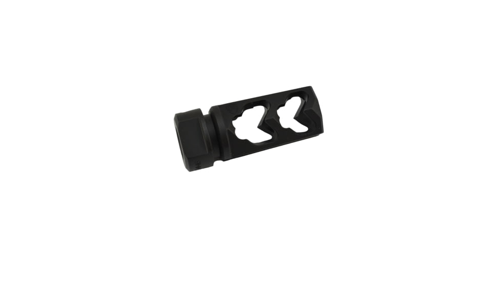 Fortis Manufacturing Muzzle Brake 9mm Nitride, 1.5 x 28 TPI, BLACK 9MM-MB-BLK-28