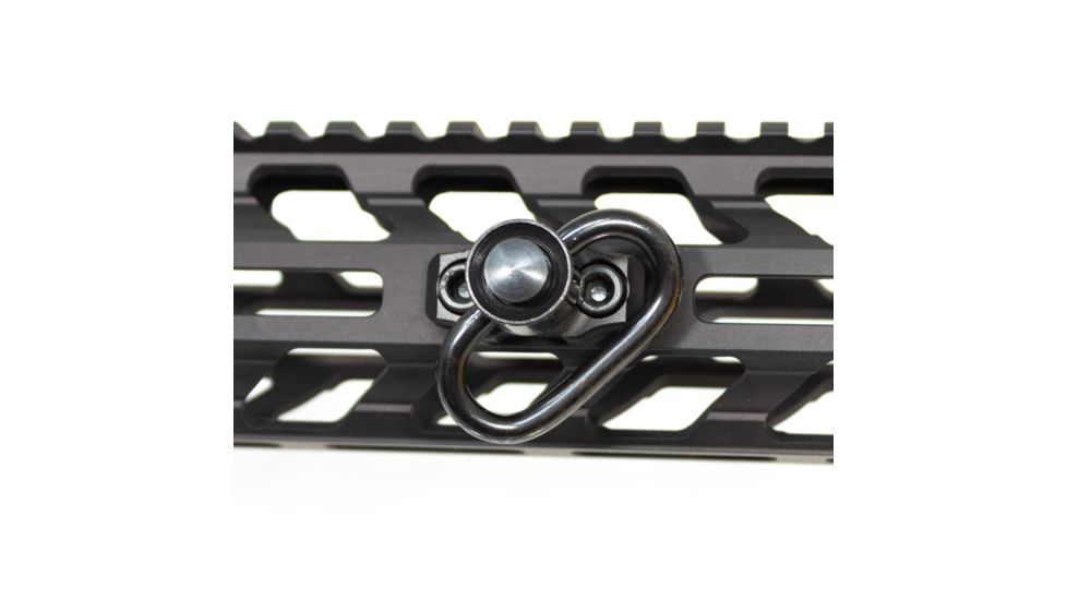 Fortis Manufacturing Quick Detach Sling Mount w/QD Swivel, M-LOK, Black QD-ALUM-ML-SWIVEL